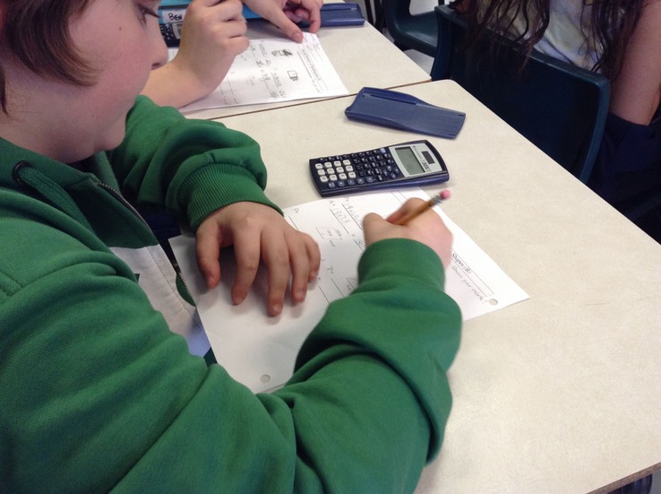 paper and pencil activities with calculators